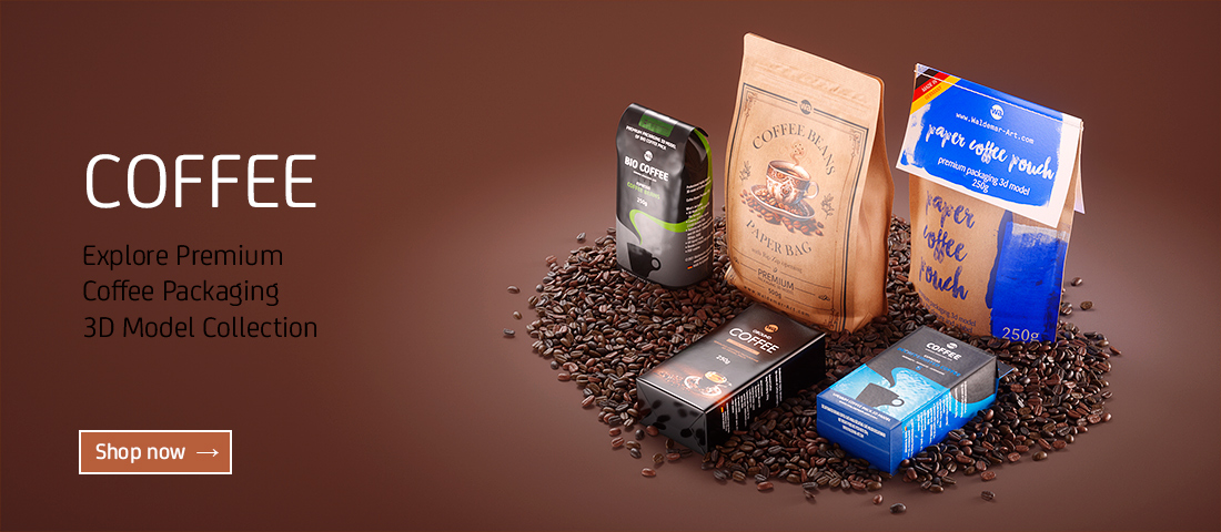 Coffee Packaging 3D models for Download