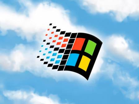 Upscaled wallpaper Windows 95