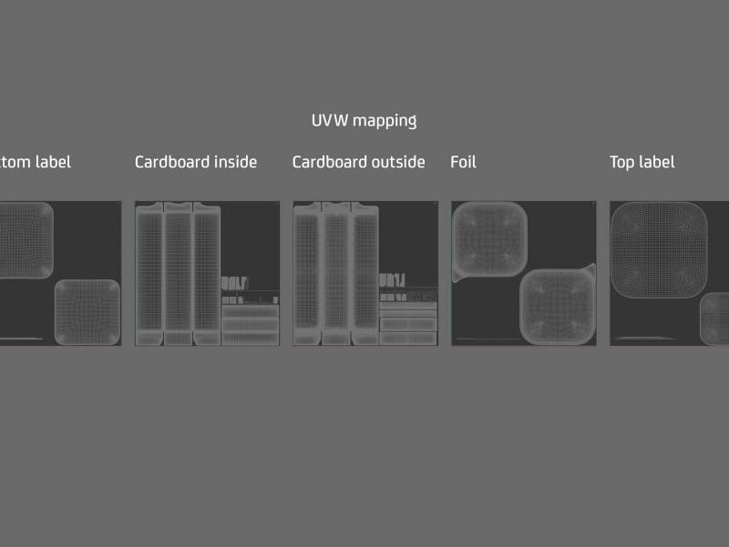 Premium 3D model of cardboard multi-pack packaging for 10x150g aluminum trays of pet food