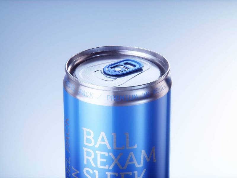 Multipack of 24x330ml Sleek Soda Cans packed in cardboard and wrapped in shrink film premium 3d model