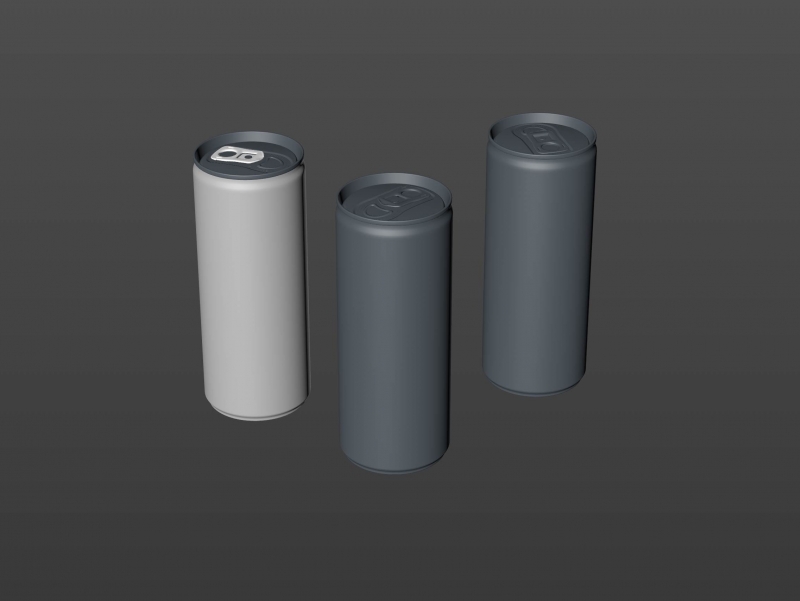 250ml Ball (Rexam) Slim Soda Can packaging 3D model