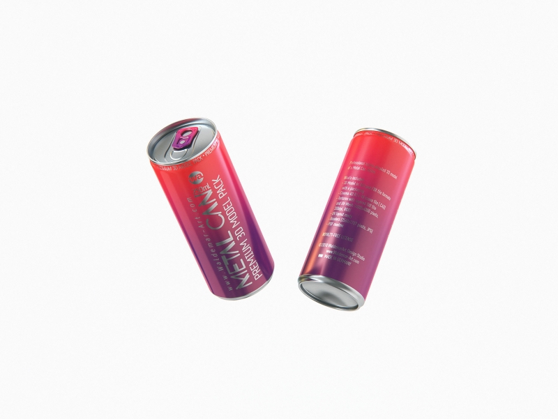 250ml Ball (Rexam) Slim Soda Can packaging 3D model