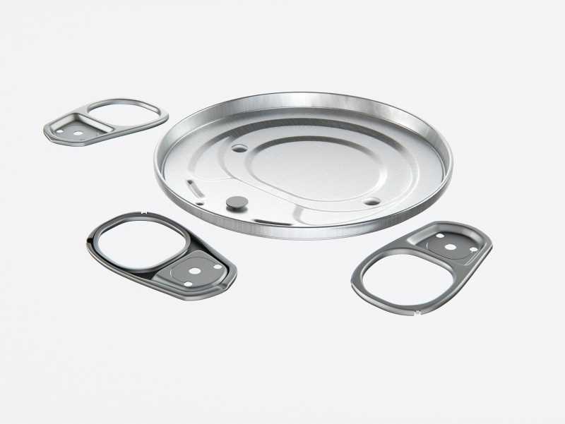 2x140g Metal Can for Canned Food Carton Pack 3D model