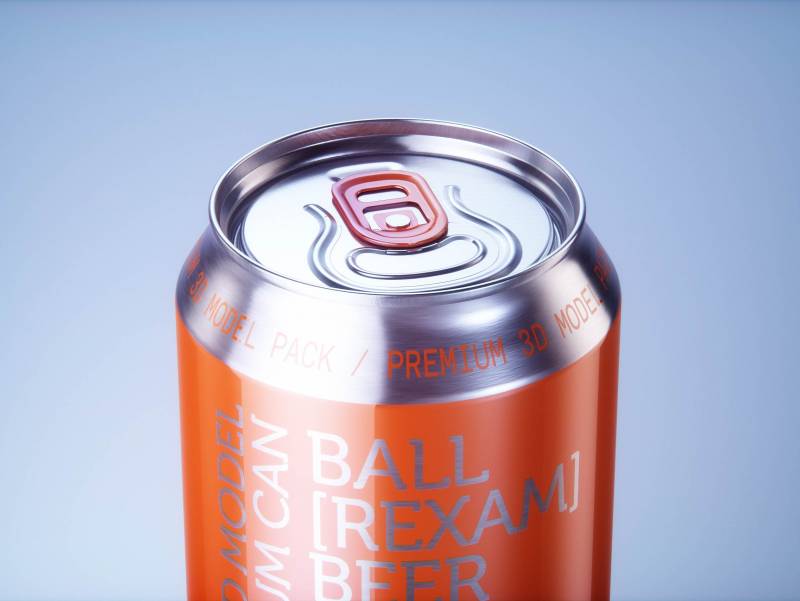 4 Sets of 6x330ml Standard Cans Each, Wrapped in Shrink Film and Packed in Cardboard Multi-pack Packaging 3D model pack