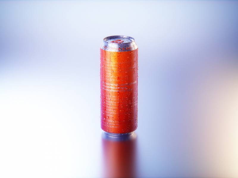 BALL (REXAM) Metal Standard Beer/Soda Can 500ml packaging 3D model with water condensation and frost