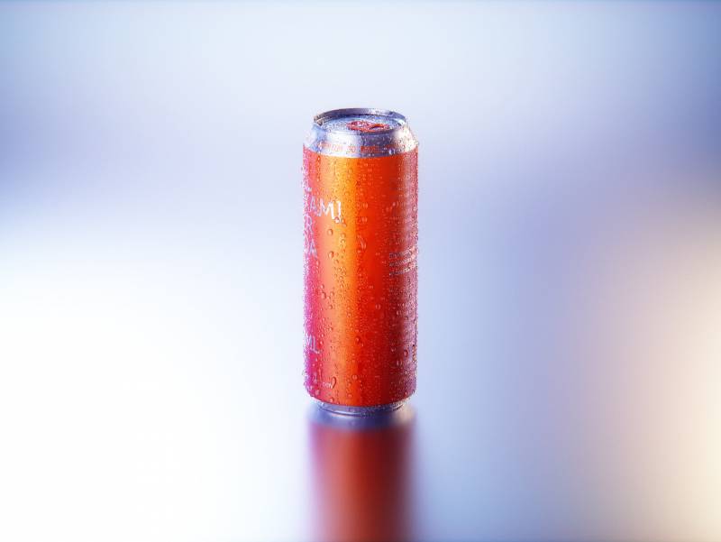 BALL (REXAM) Metal Standard Beer/Soda Can 500ml packaging 3D model with water condensation and frost