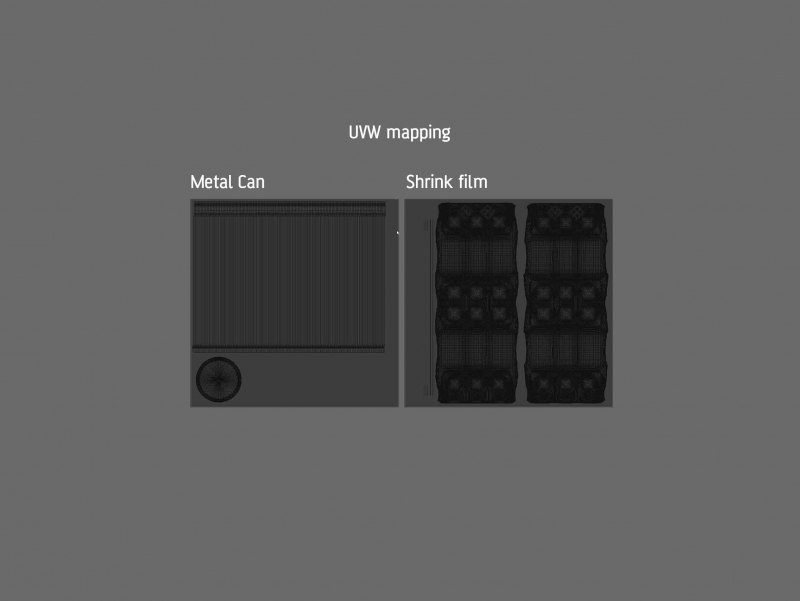 Premium packaging 3D Model of 6x473ml Standard Soda Cans in Shrink Film Wrap