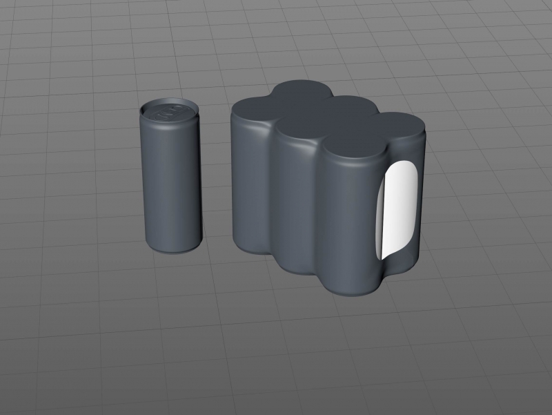 Premium 3D Model of 6x250ml Slim Soda Cans in Shrink Film Wrap