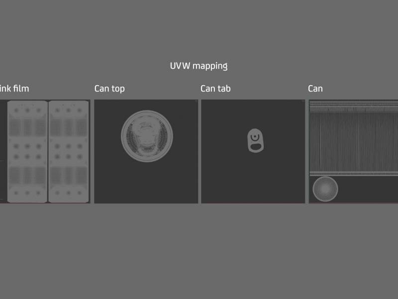 Shrink Film Multi-Pack Packaging for 6x500ml Standard Beer Cans Premium 3D model