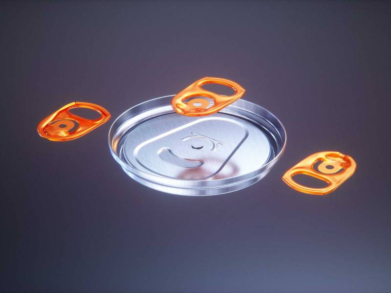 Premium Packaging 3D Model of Carton Cluster-Pack  for 6x500ml Standard Soda/Beer Can