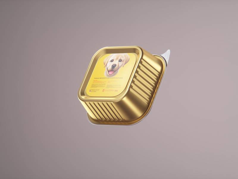 Premium 3D model of cardboard multi-pack packaging for 9x300g aluminum trays of pet food