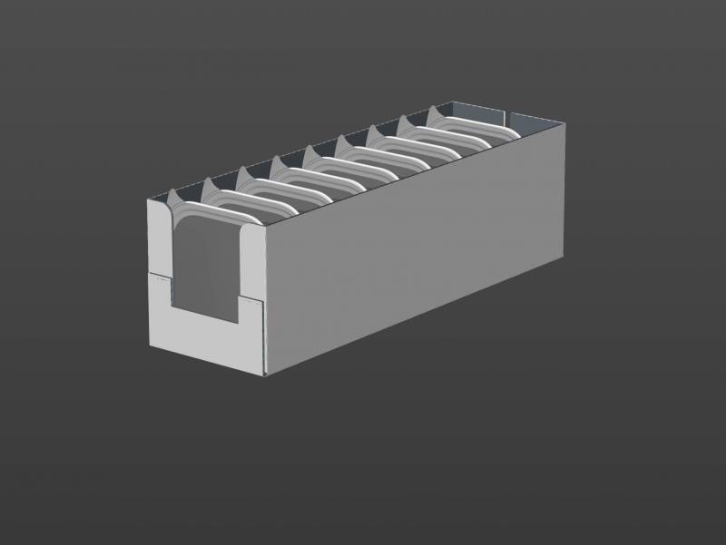 Premium 3D model of cardboard multi-pack packaging for 9x300g aluminum trays of pet food