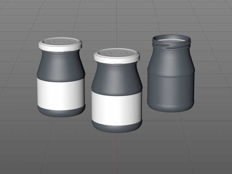 Ajvar Glass Jar 340ml packaging 3D model