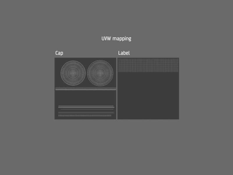 Packaging 3D model of Baby Food Glass Jar 125g