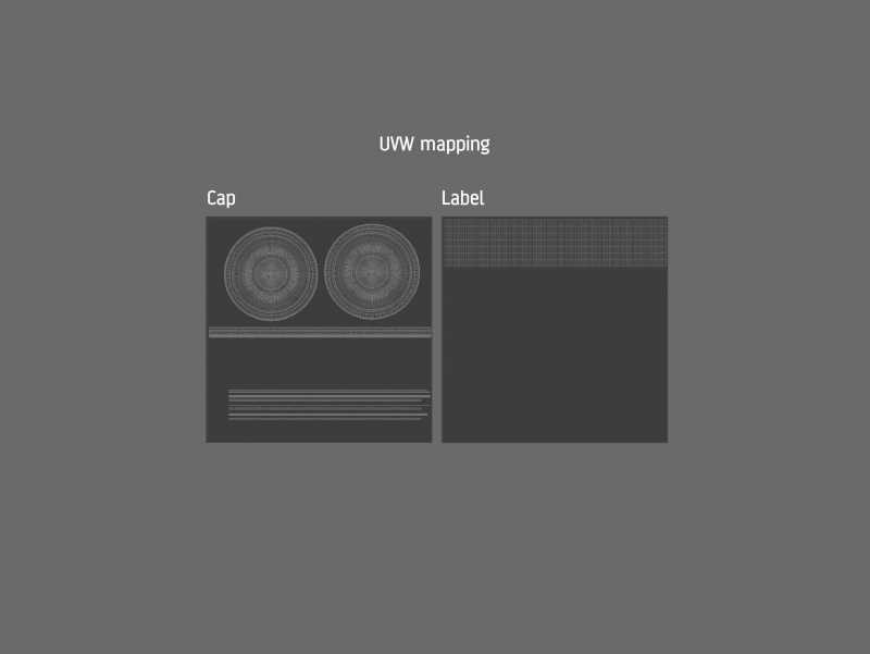 Packaging 3D model of Baby Food Glass Jar 200g