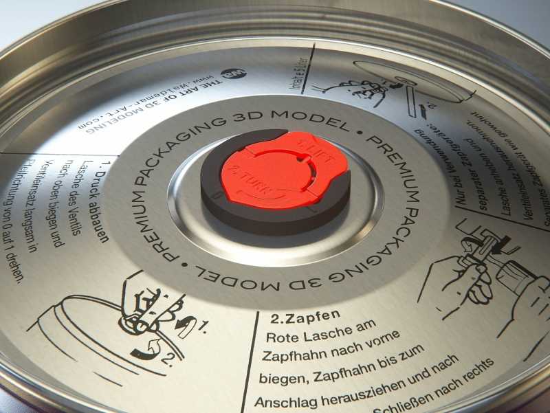 Beer Metal KEG 5L (5000ml) 3D model