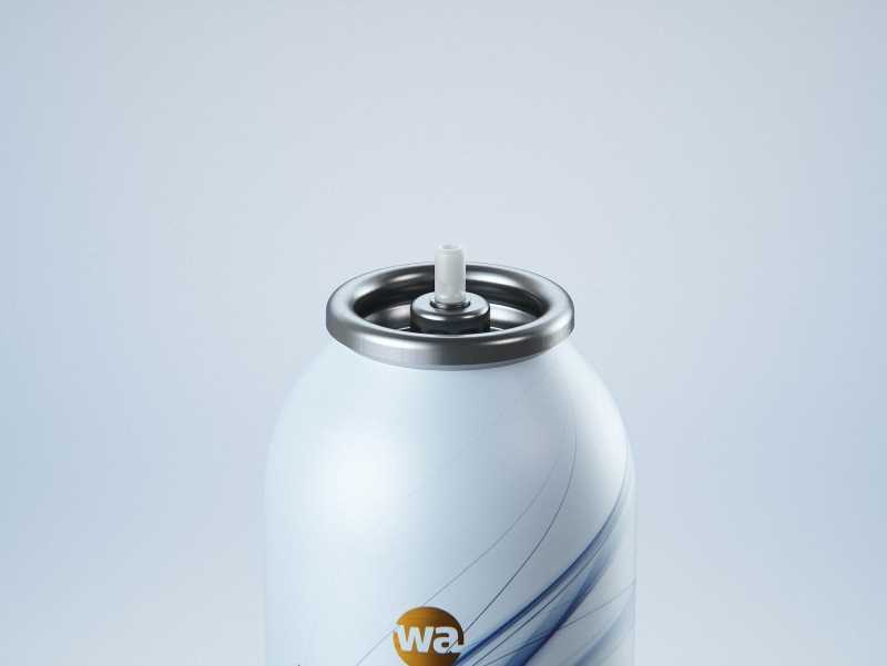 Body Wash/Shower Mousse 200ml metal bottle packaging 3D model