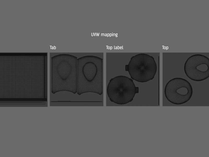 Packaging 3D model of carton can Cartocan 250ml