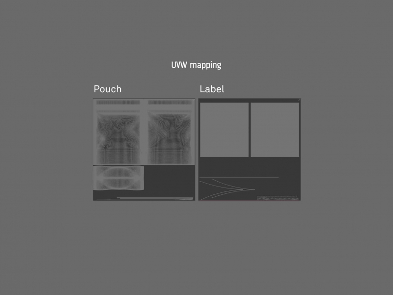 Coffee Paper Pouch 250g with stitches and a label premium packaging 3d model