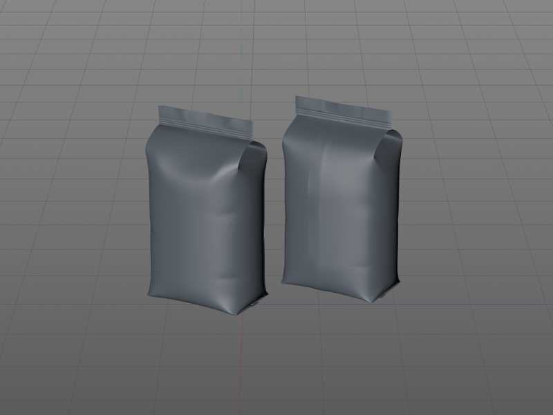Plastic Coffee Bag 1000g (Wide) for Roasted Coffee packaging 3d model