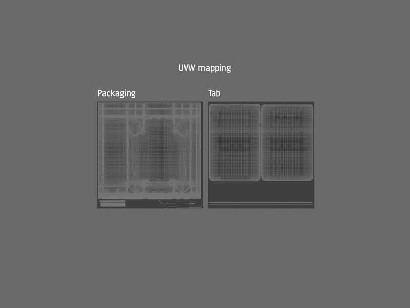 Plastic Coffee Bag with a Tab 250g packaging 3D model 