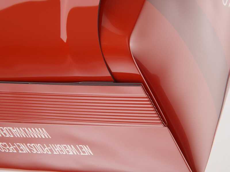 Plastic Coffee Bag packaging 3d model 500g with a tab