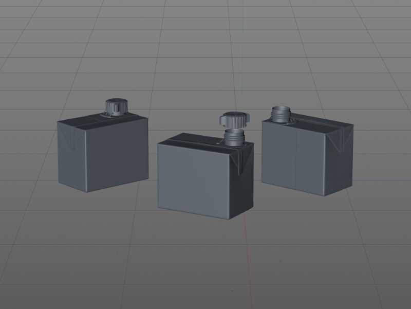 SIG combiBloc Compact 200ml with combiSmart closure packaging 3D model