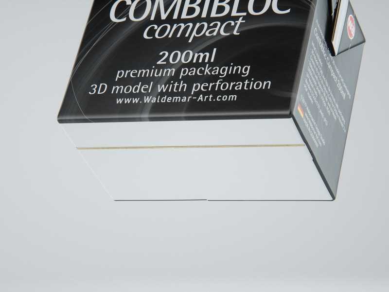 SIG combiBloc Compact 200ml with perforation, straw hole and no opening packaging 3D model