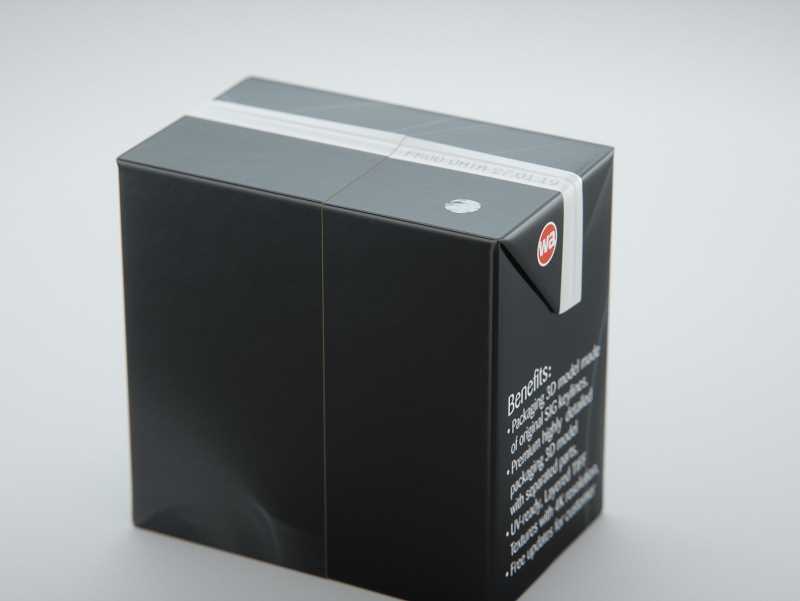 SIG combiBloc Compact 250ml with perforation, straw hole and no opening packaging 3D model