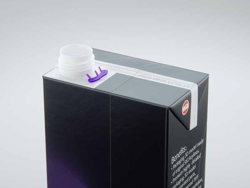 SIG combiBloc Compact 330ml with combiSmart closure packaging 3D model
