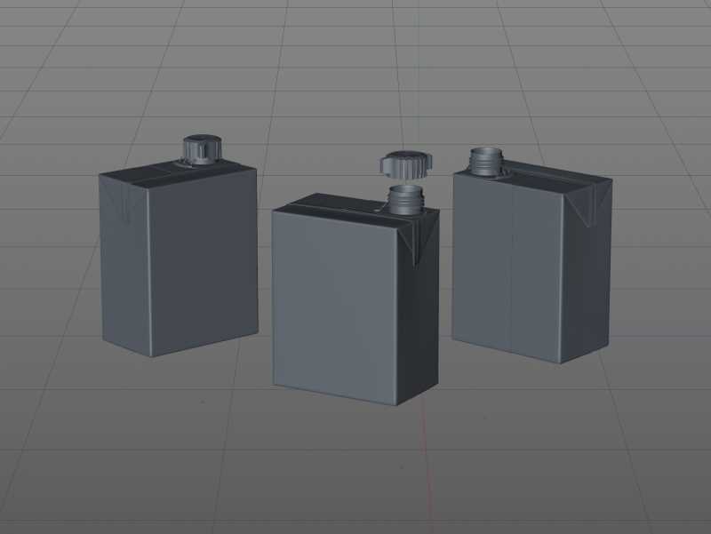 SIG combiBloc Compact 330ml with combiSmart closure packaging 3D model