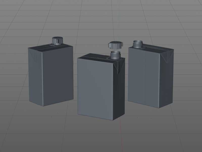 SIG combiBloc Compact 375ml with combiSmart closure packaging 3D model