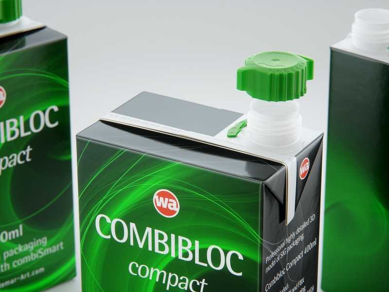 SIG combiBloc Compact 400ml with combiSmart closure packaging 3D model