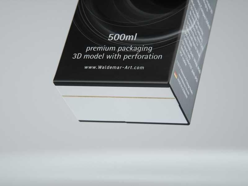 SIG combiBloc Compact 500ml with perforation, straw hole and no opening packaging 3D model
