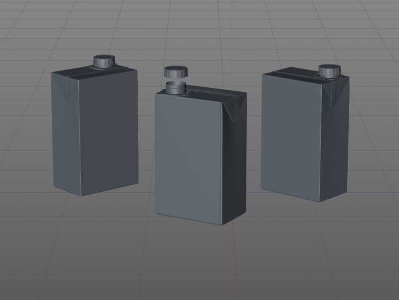 Packaging 3D model of the SIG Combibloc Slimline 750ml with combiSwift