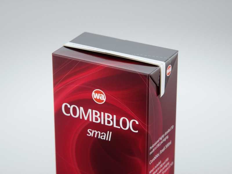 SIG CombiBloc Small 300ml with perforation and a straw hole packaging 3D model pak