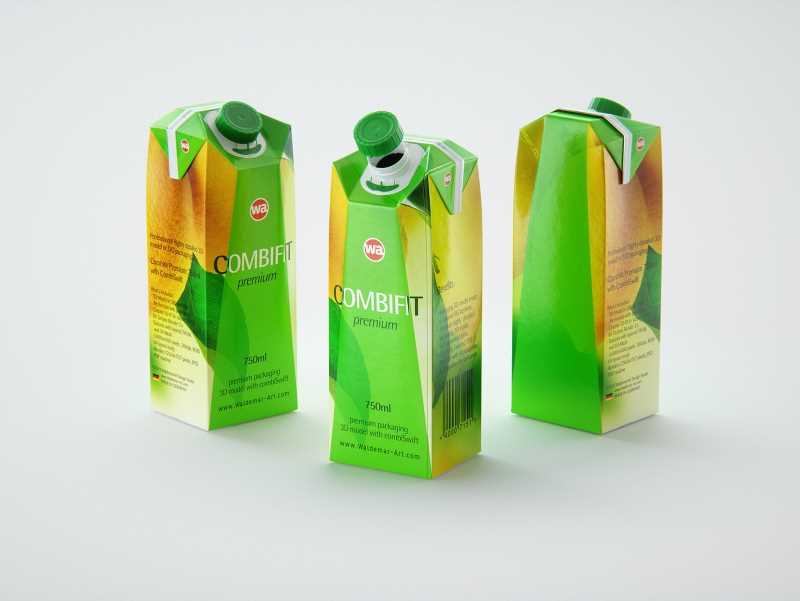 SIG Combifit Premium 750ml with Combi-Swift closer Packaging 3D model pak