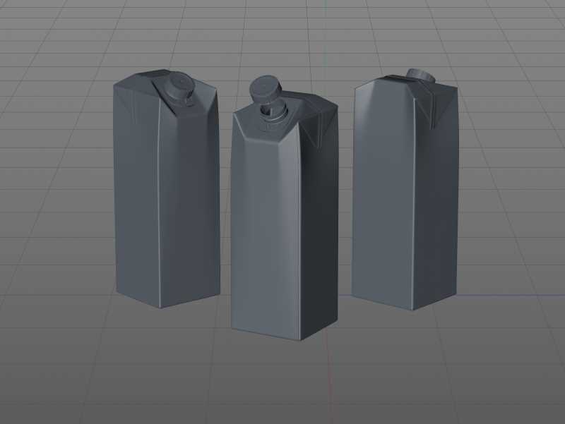 SIG combiFit Midi 1000ml with combiSwift closure packaging 3D model