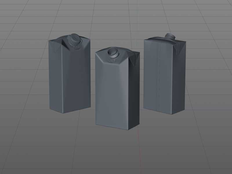 SIG combiFit Small 300ml with combiSmart closure packaging 3D model