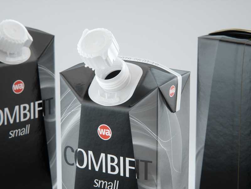 SIG combiFit Small 350ml with combiSmart closure packaging 3D model