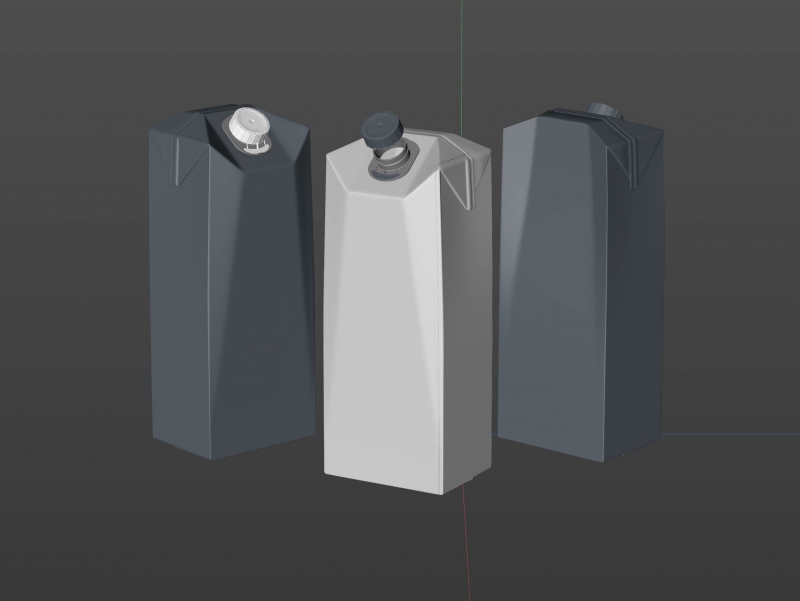 SIG CombiFit Magnum 1500ml carton packaging 3d model with CombiSwift