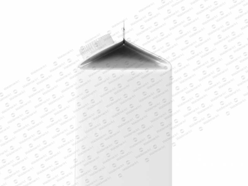 Packaging Mockup of Elopak Pure-Pak Classic-Curve 1000ml - Side view