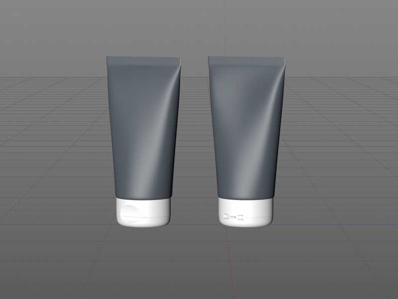 Face wash gel plastic tube 150ml packaging 3d model