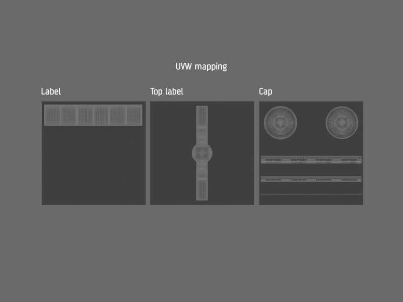 German Honey Glass Jar 50g packaging 3d model