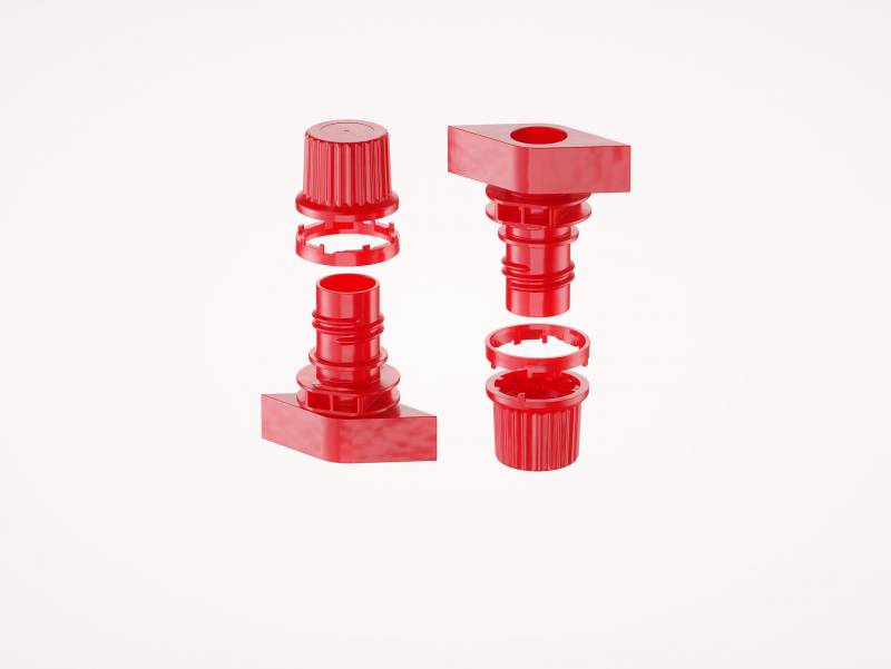 Doypack Spouted Pouch 50g (50ml) packaging 3d model with Standard Cap