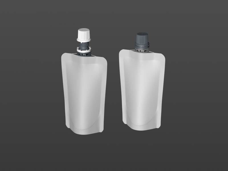 Doypack Spouted Pouch 50g (50ml) packaging 3d model with Standard Cap
