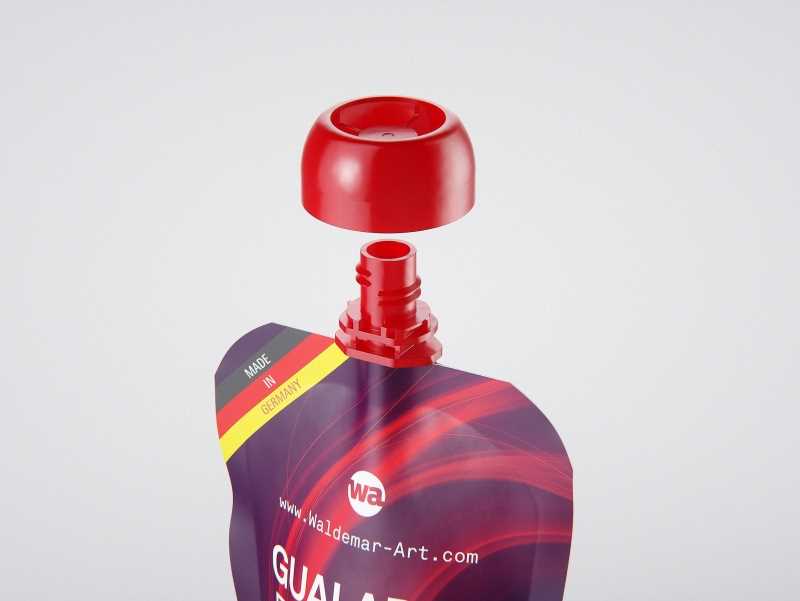 Gualapack Pouch 100g packaging 3d model with babyCap