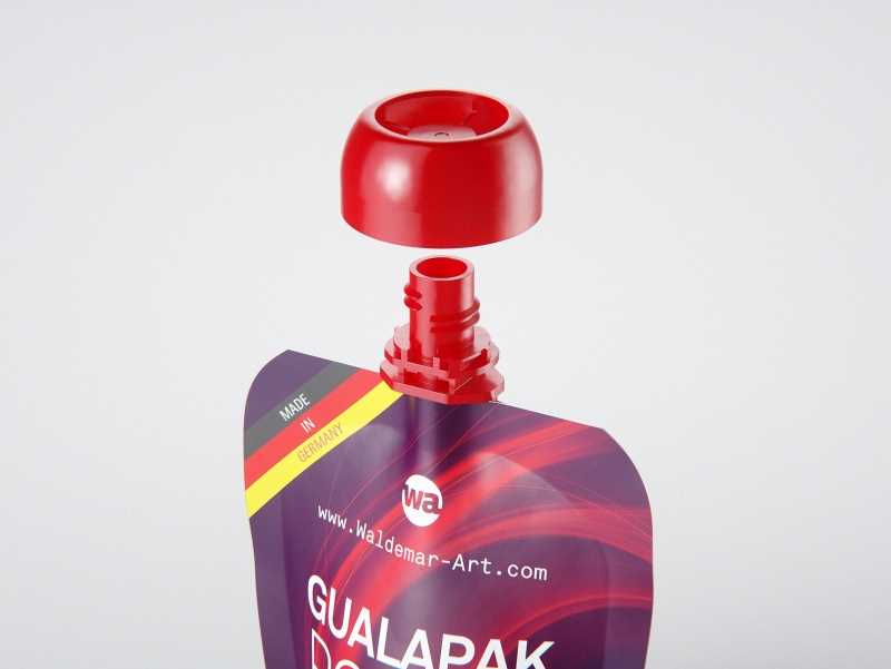 Packaging 3D model of Gualapack Pouch 90g with BabyCap