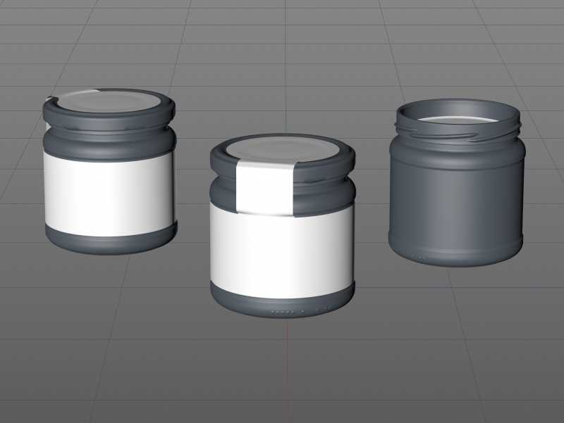 Gulash Soup Glass Jar 350ml packaging 3d model