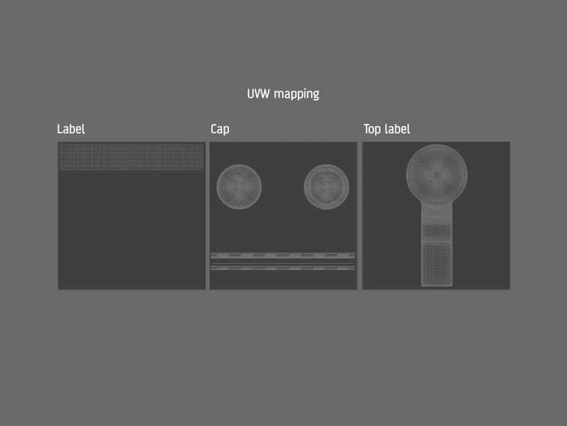 Gulash Soup Glass Jar 350ml packaging 3d model